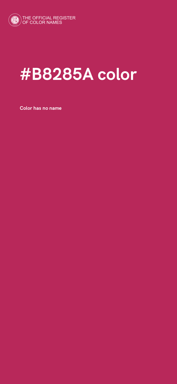 #B8285A color image