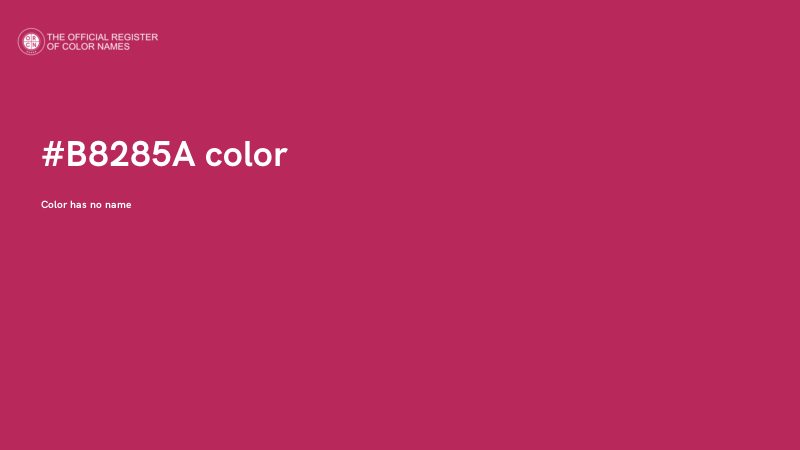 #B8285A color image