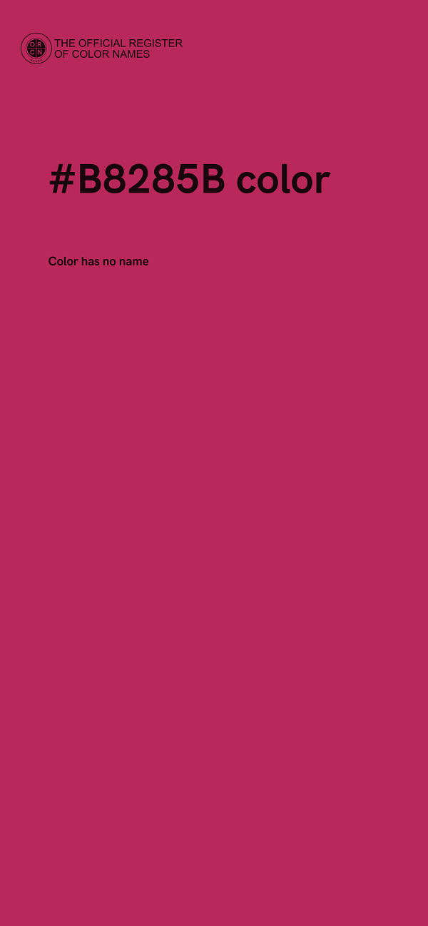 #B8285B color image