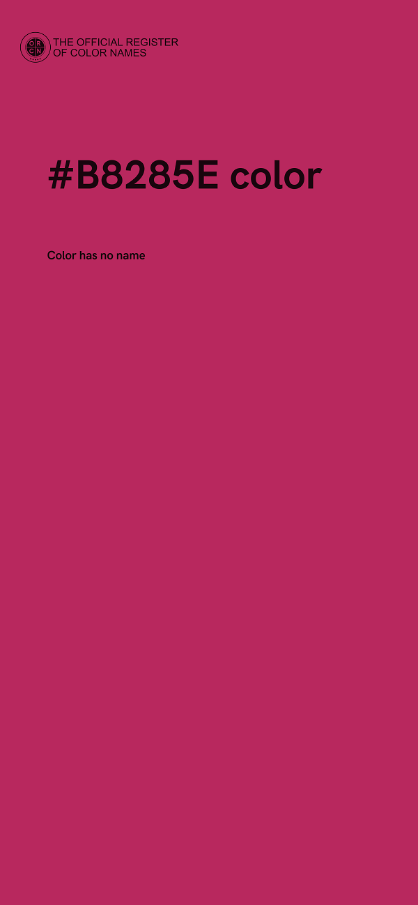 #B8285E color image