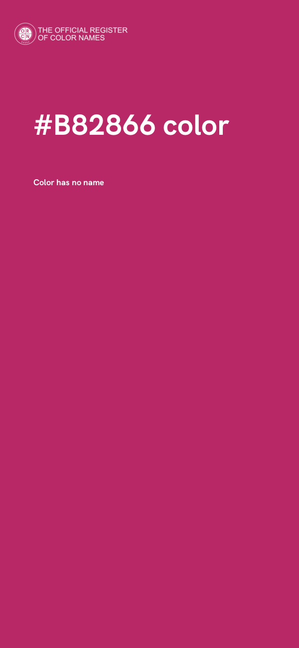 #B82866 color image
