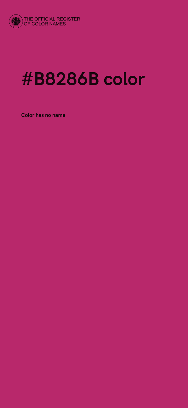 #B8286B color image