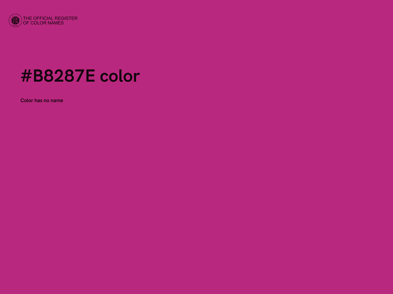 #B8287E color image