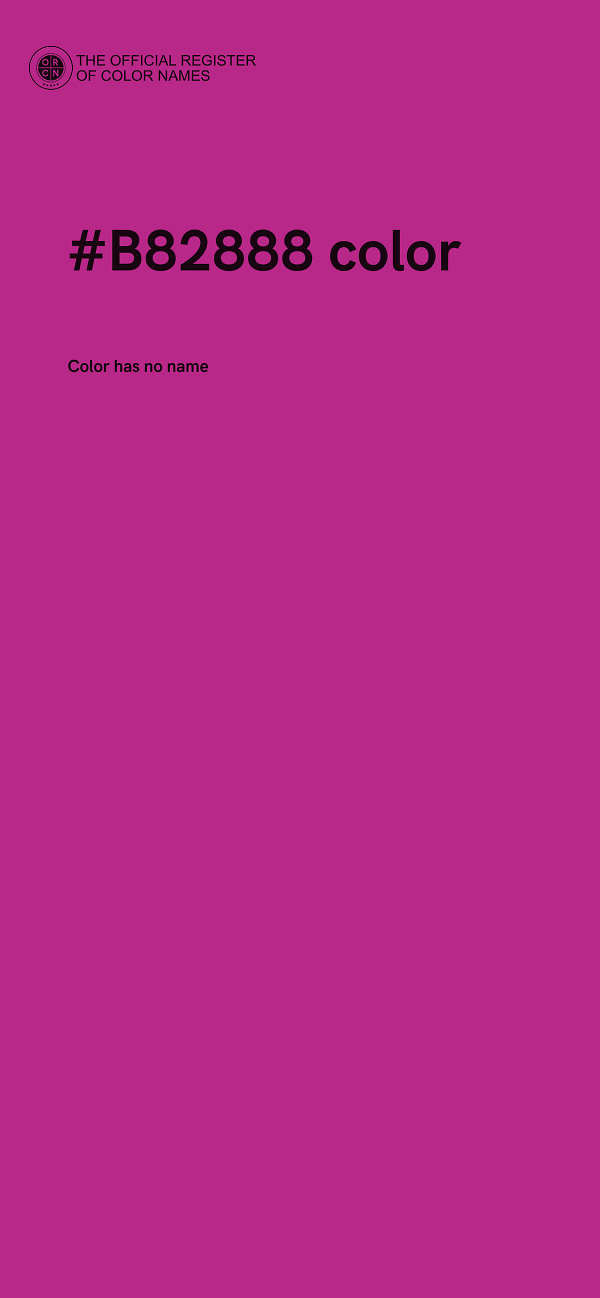 #B82888 color image