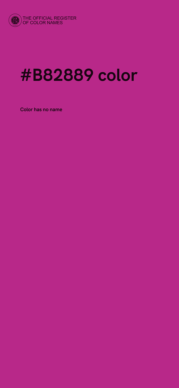 #B82889 color image