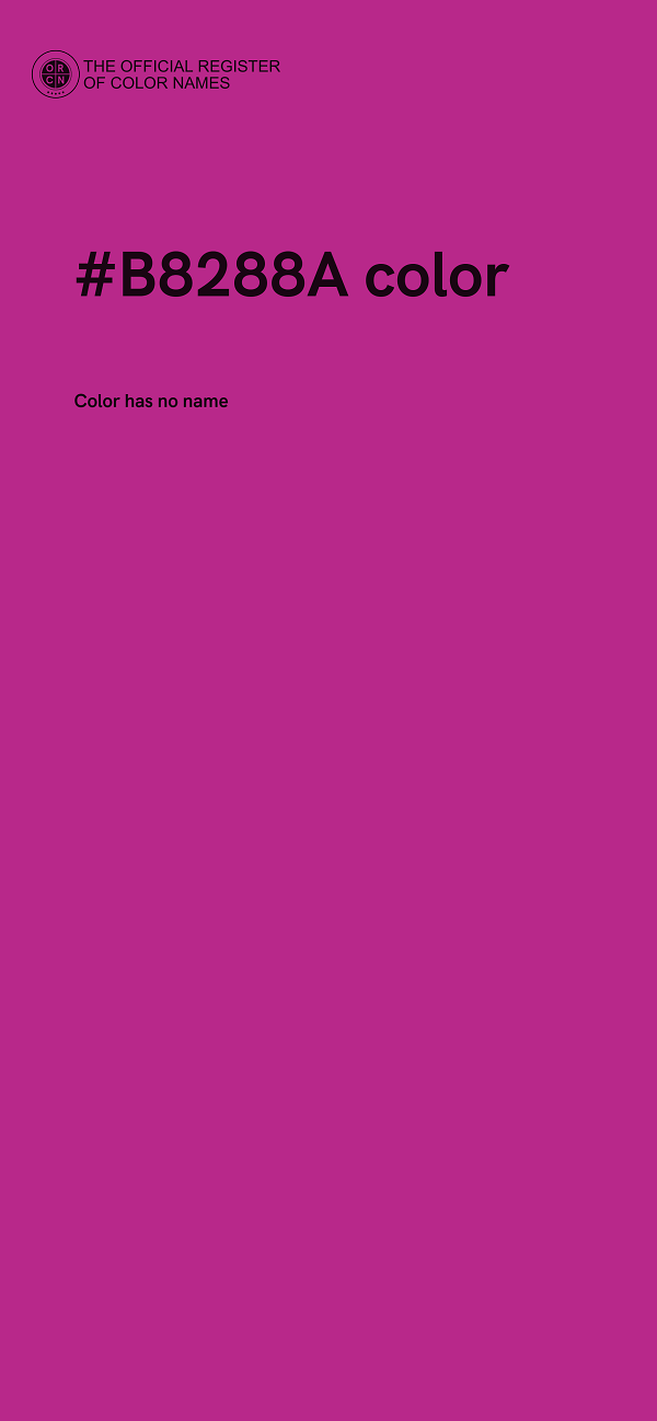 #B8288A color image