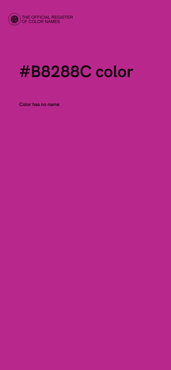 #B8288C color image