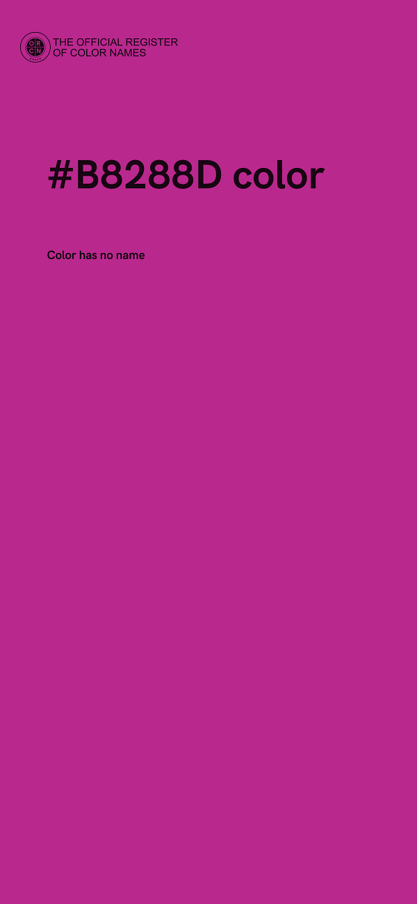 #B8288D color image