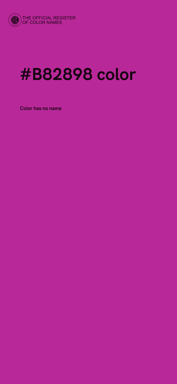 #B82898 color image