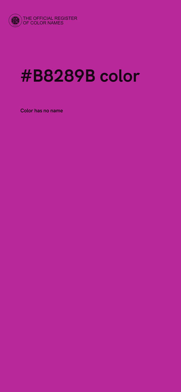 #B8289B color image