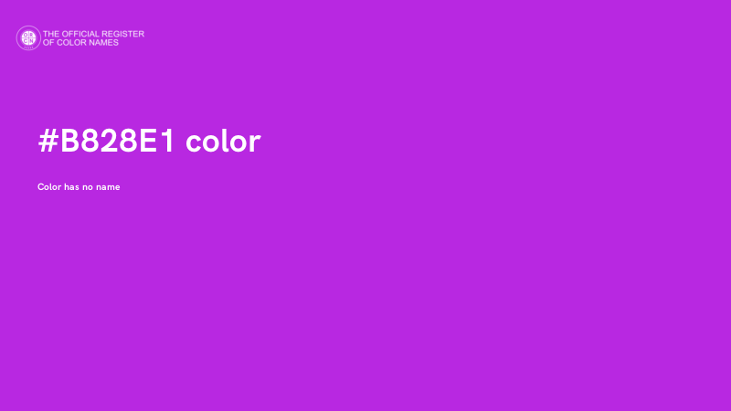 #B828E1 color image