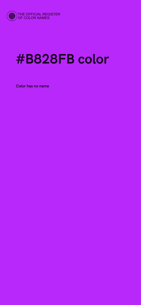 #B828FB color image