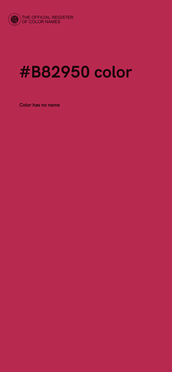 #B82950 color image