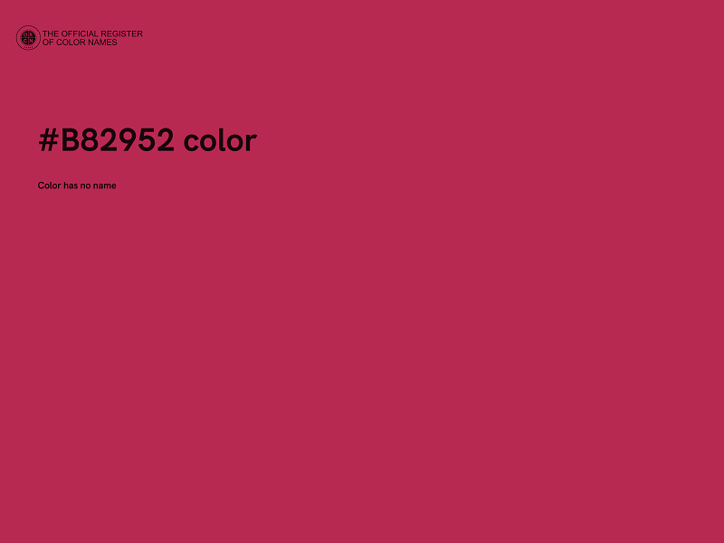 #B82952 color image