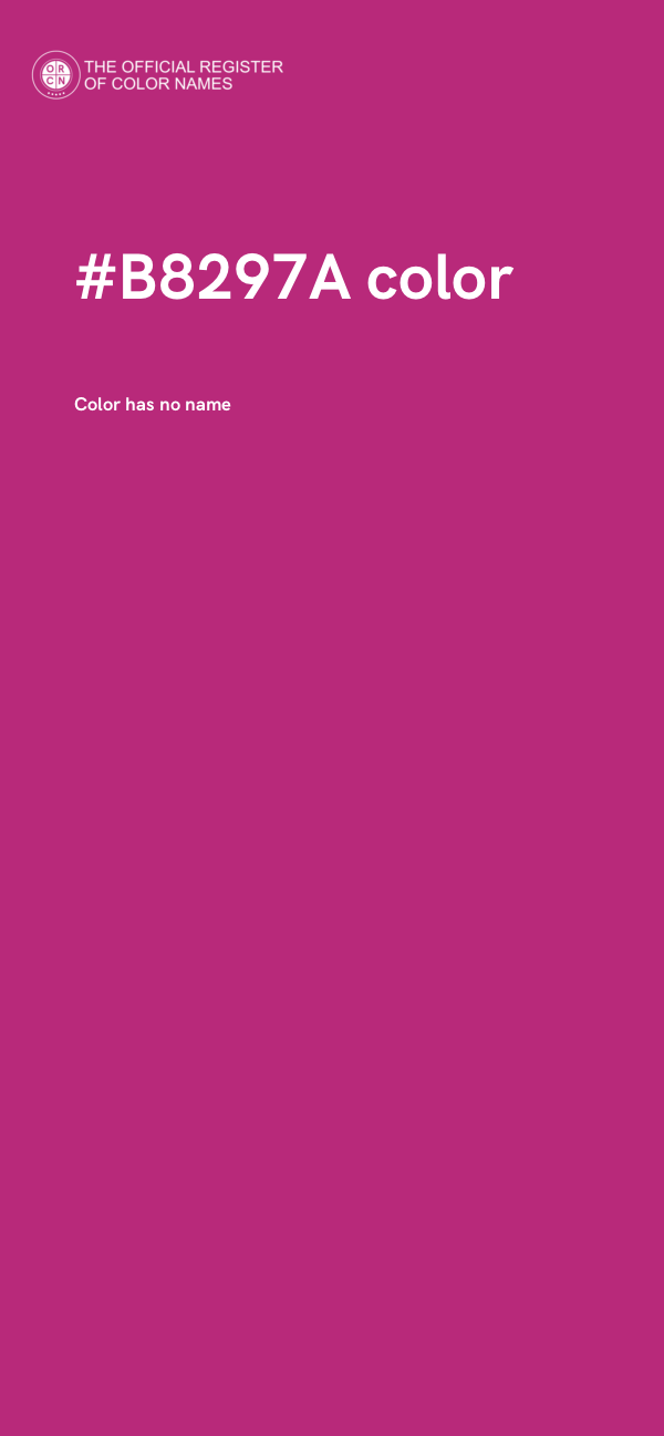 #B8297A color image