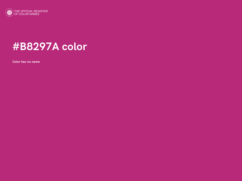#B8297A color image