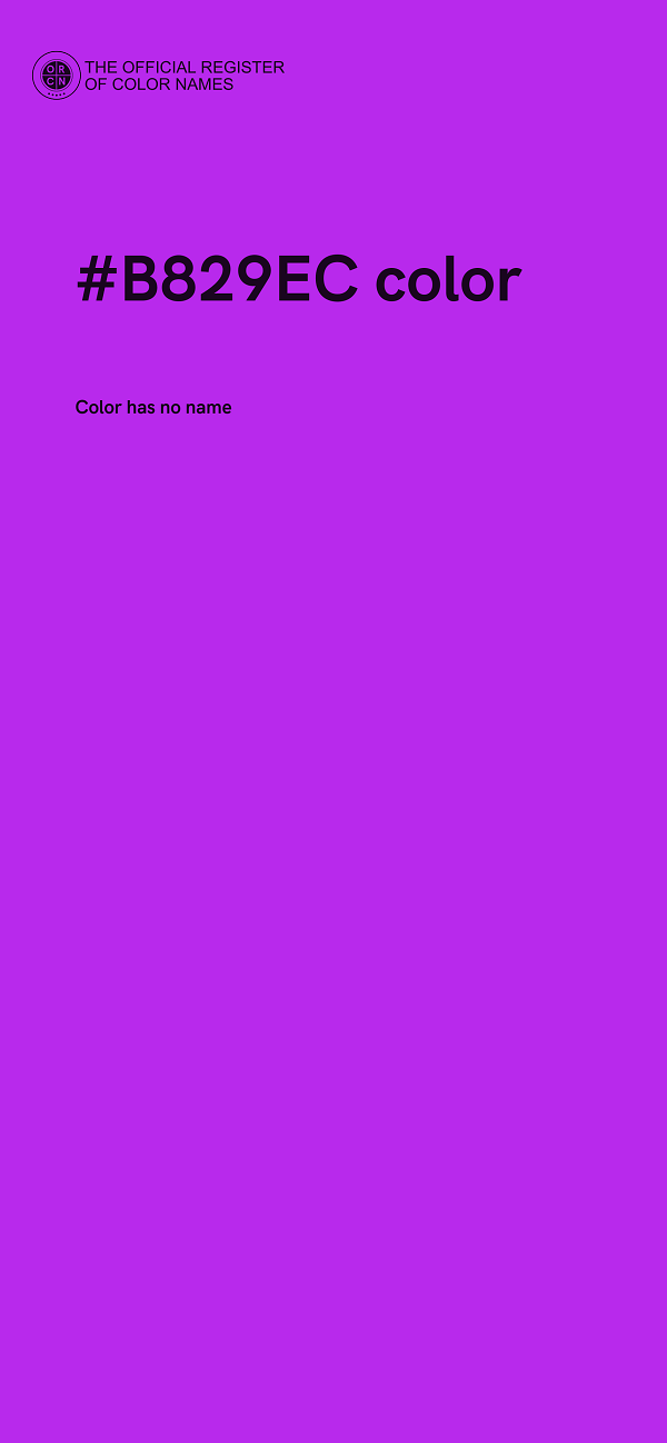 #B829EC color image