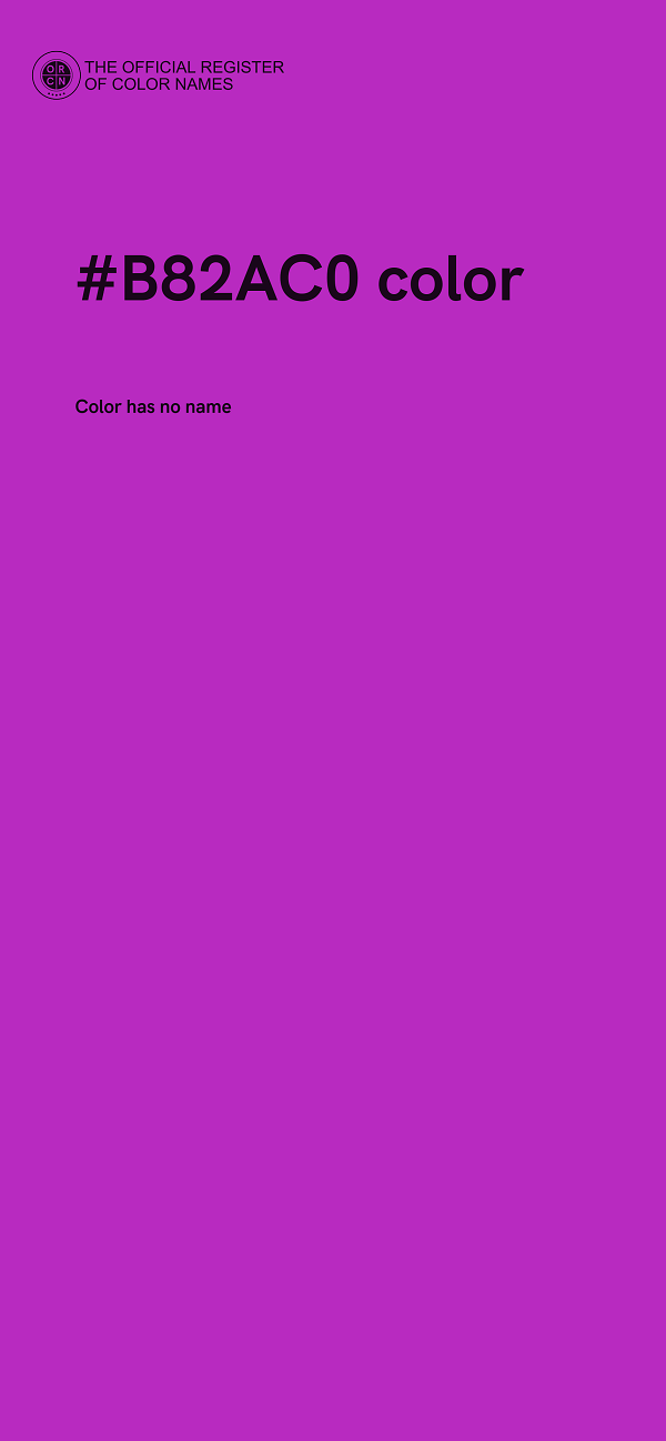 #B82AC0 color image