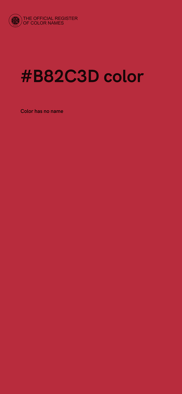 #B82C3D color image