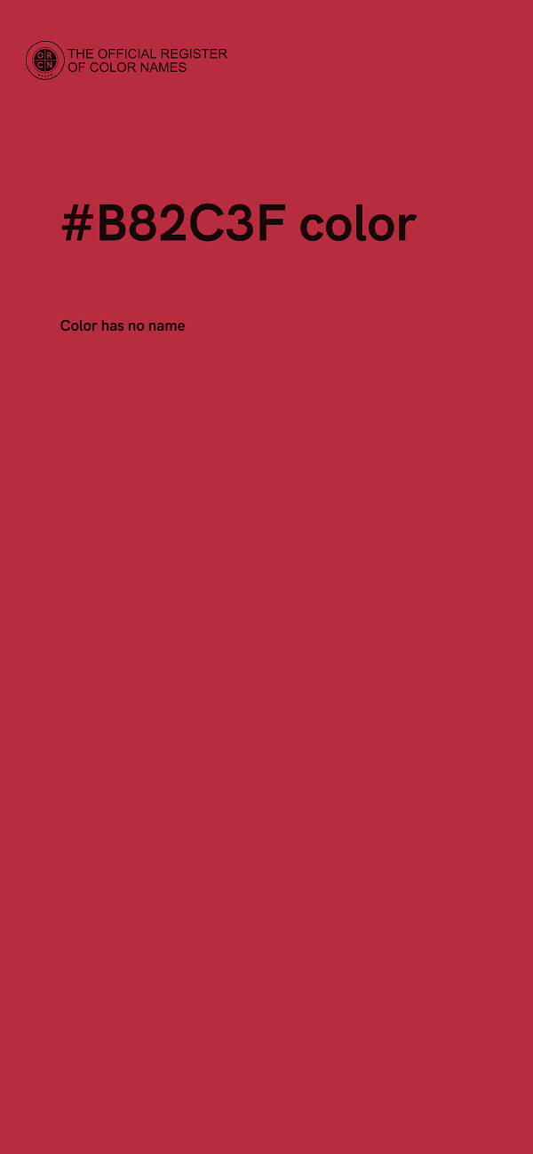 #B82C3F color image