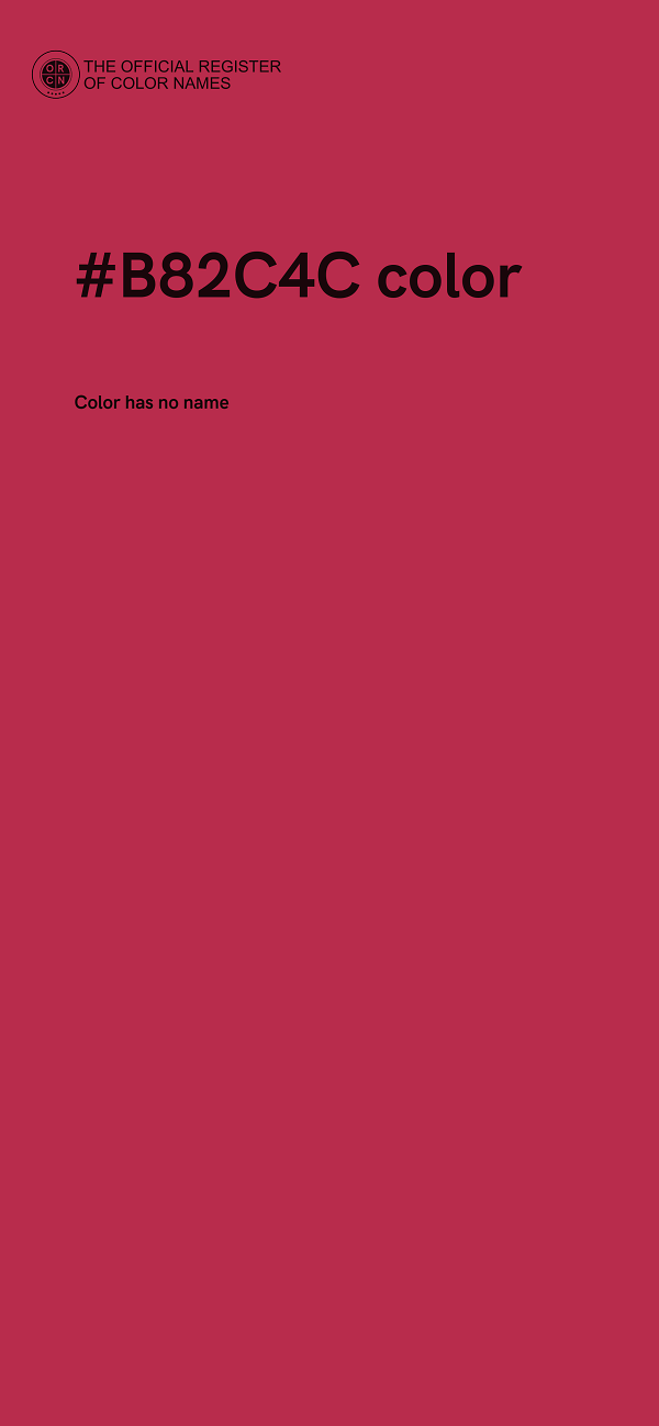 #B82C4C color image