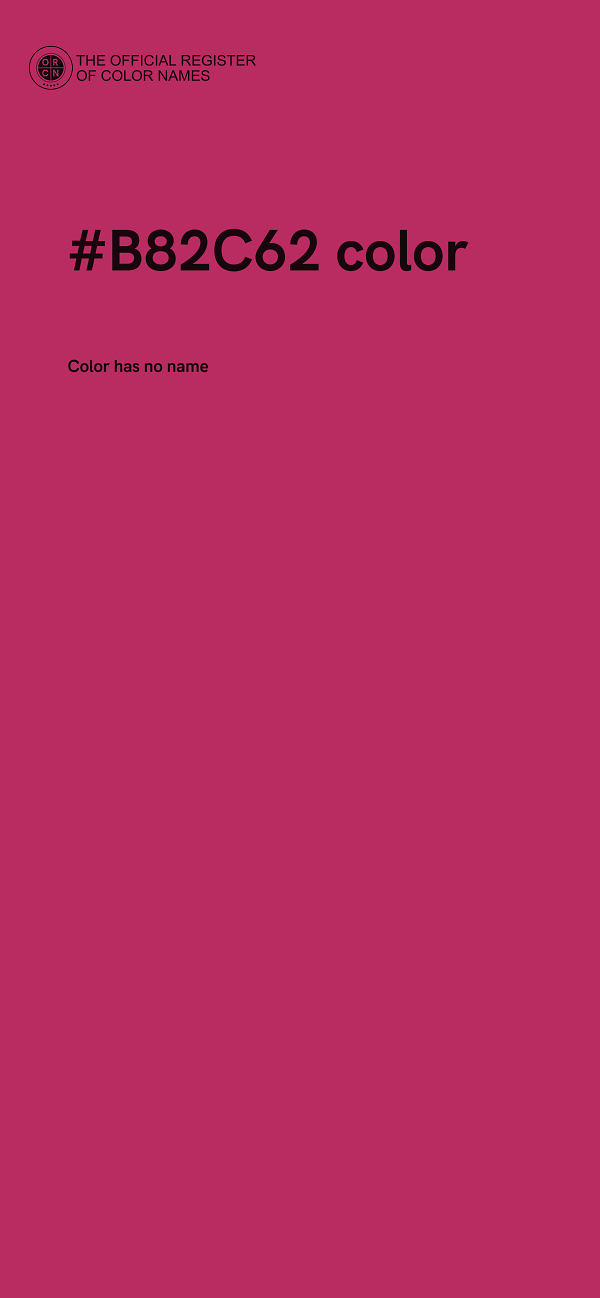 #B82C62 color image