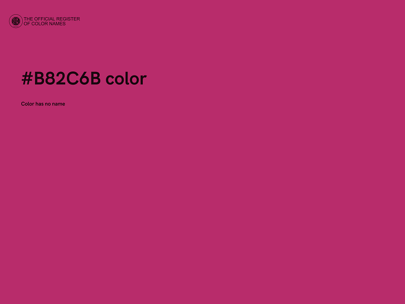 #B82C6B color image