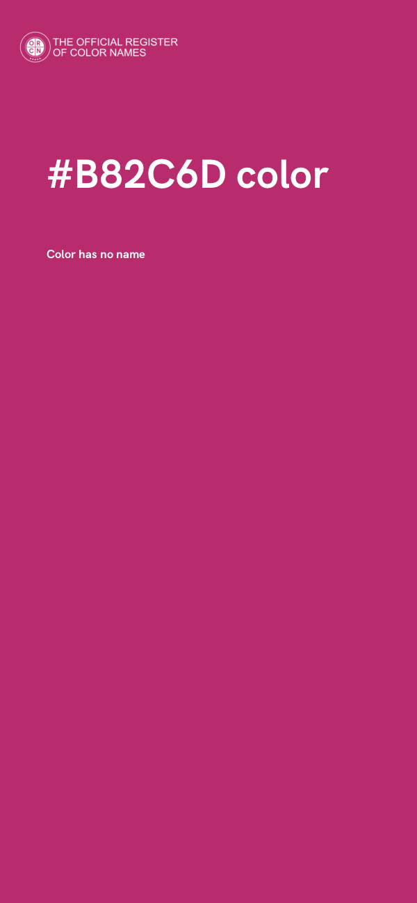 #B82C6D color image