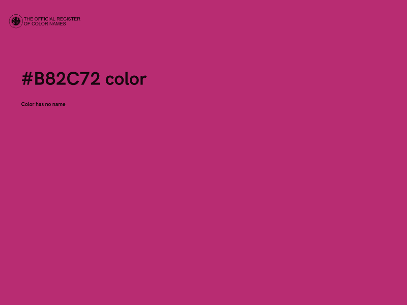 #B82C72 color image