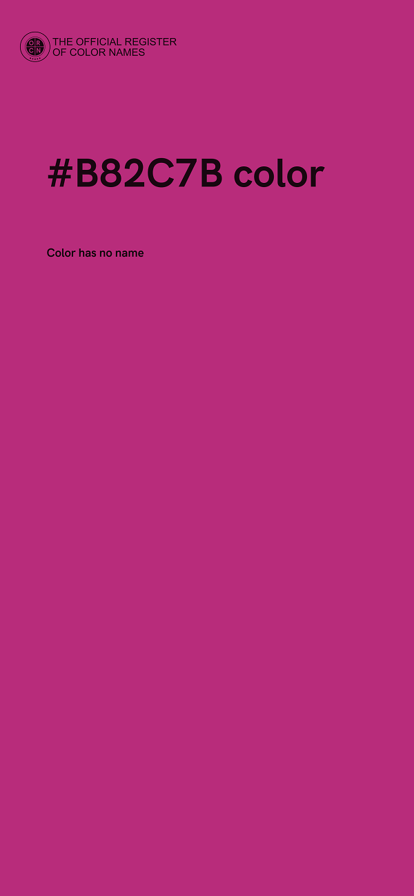 #B82C7B color image