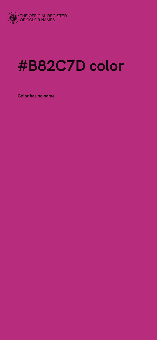 #B82C7D color image