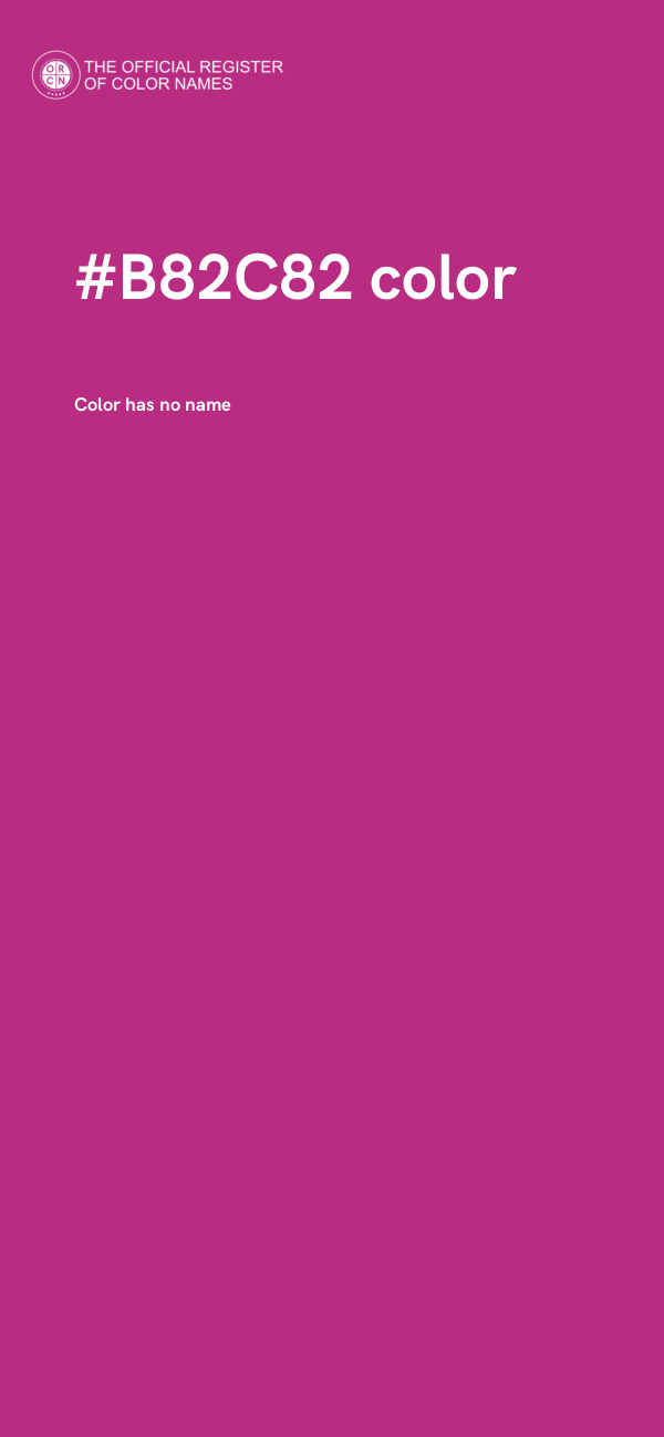 #B82C82 color image