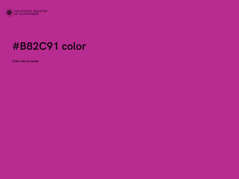 #B82C91 color image