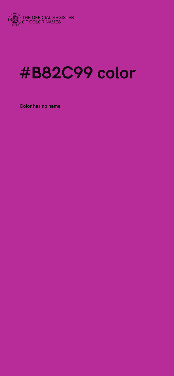#B82C99 color image