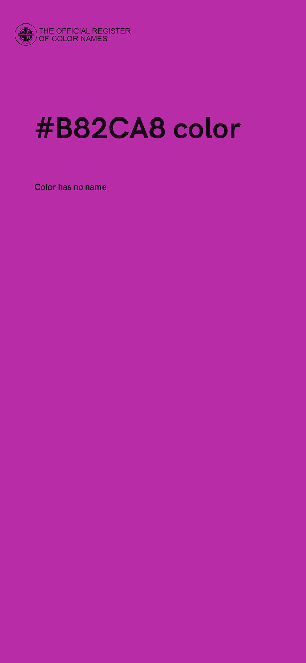 #B82CA8 color image