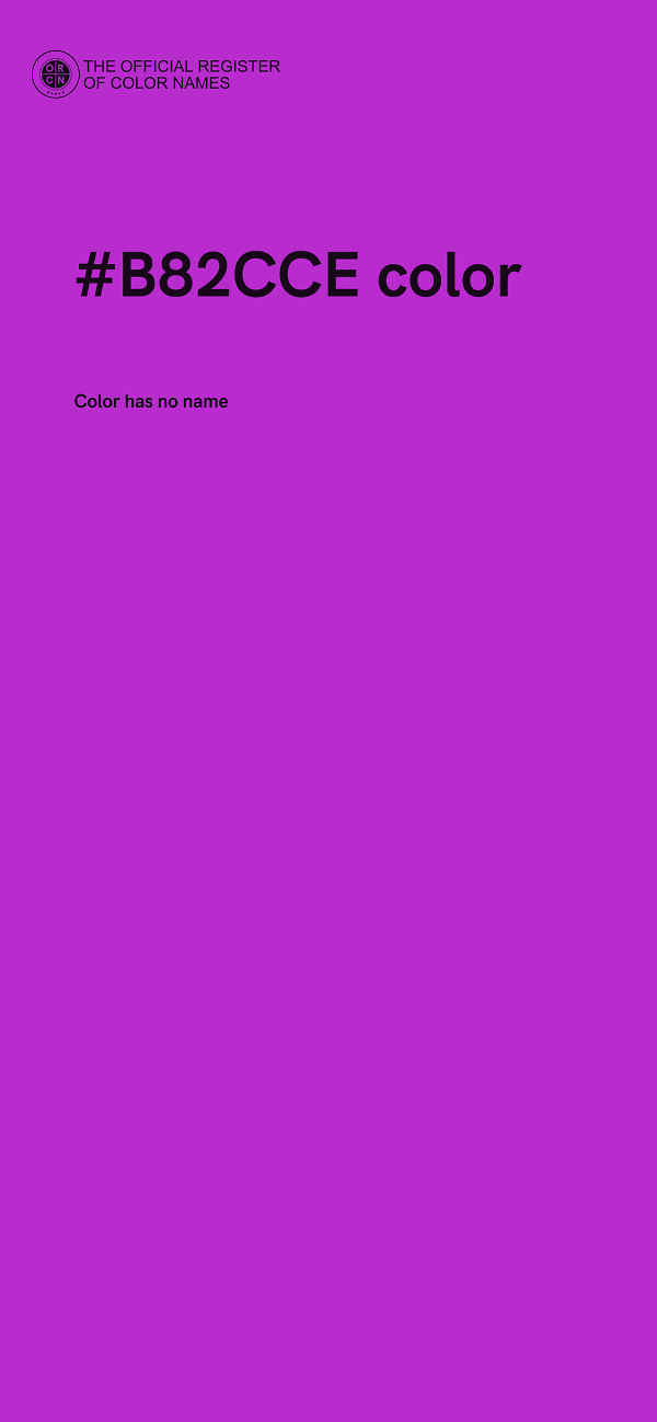 #B82CCE color image