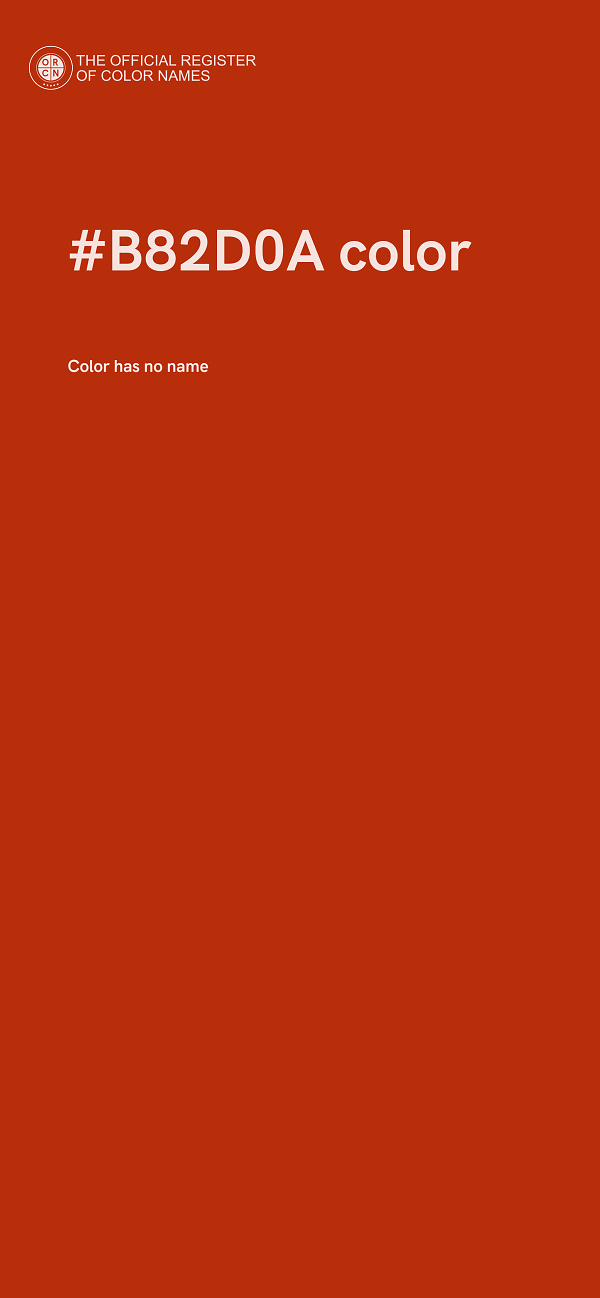 #B82D0A color image
