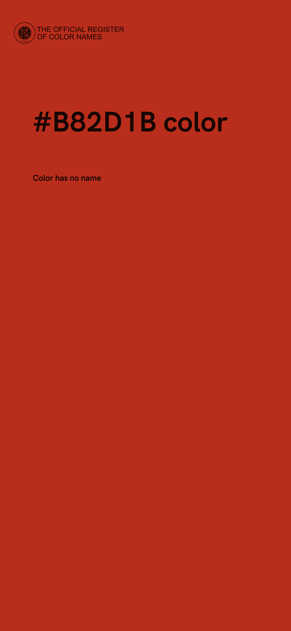 #B82D1B color image
