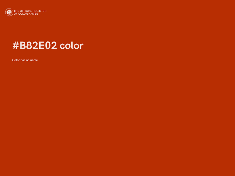 #B82E02 color image