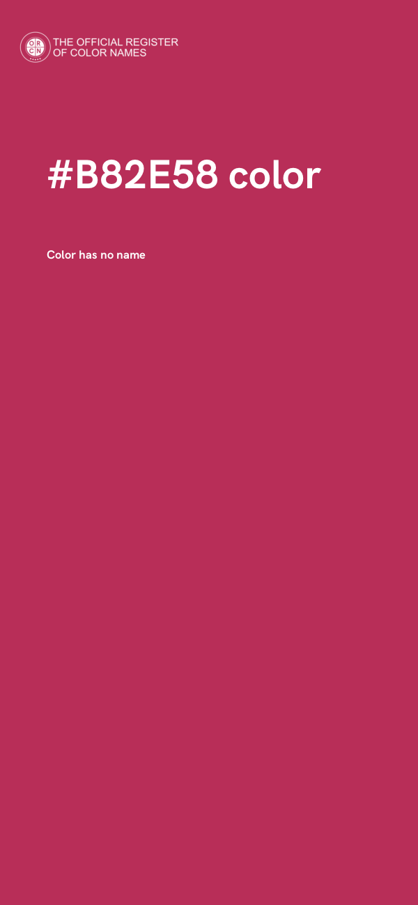 #B82E58 color image