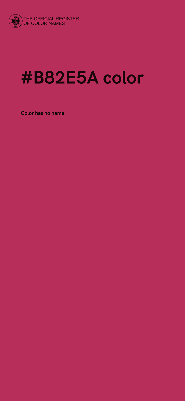 #B82E5A color image