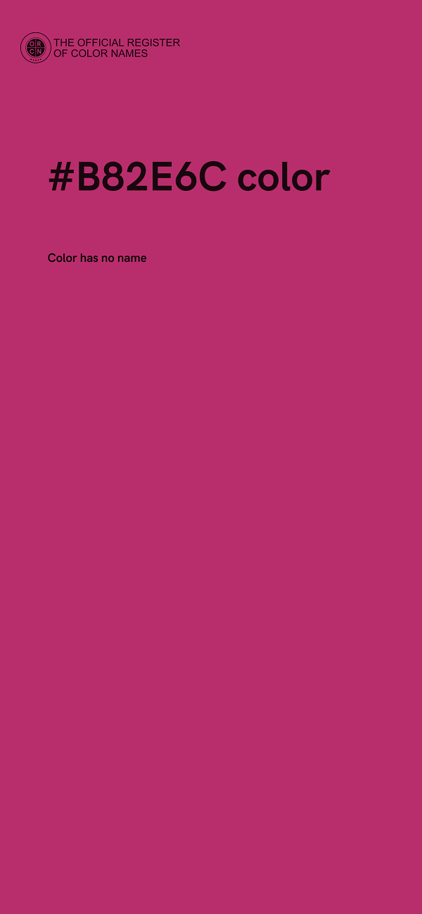 #B82E6C color image