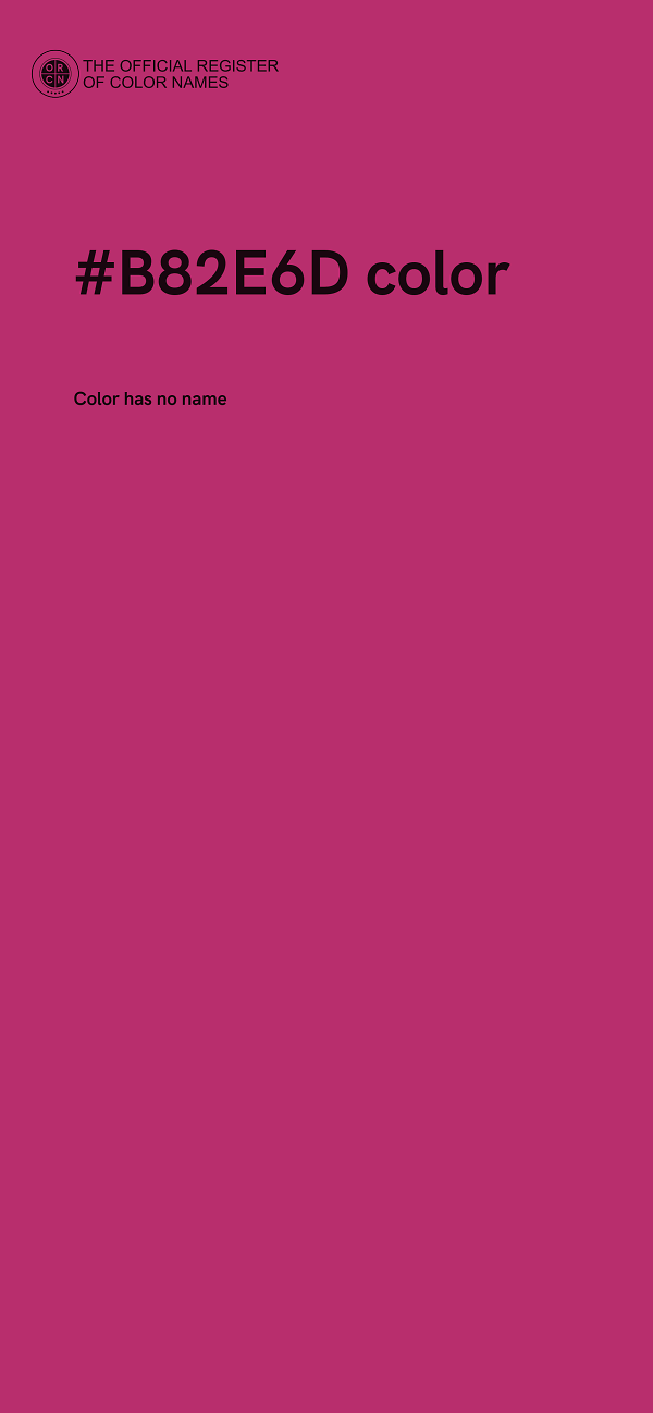 #B82E6D color image