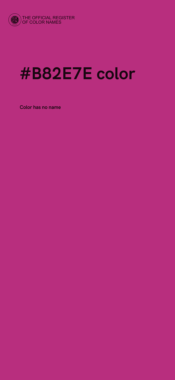 #B82E7E color image