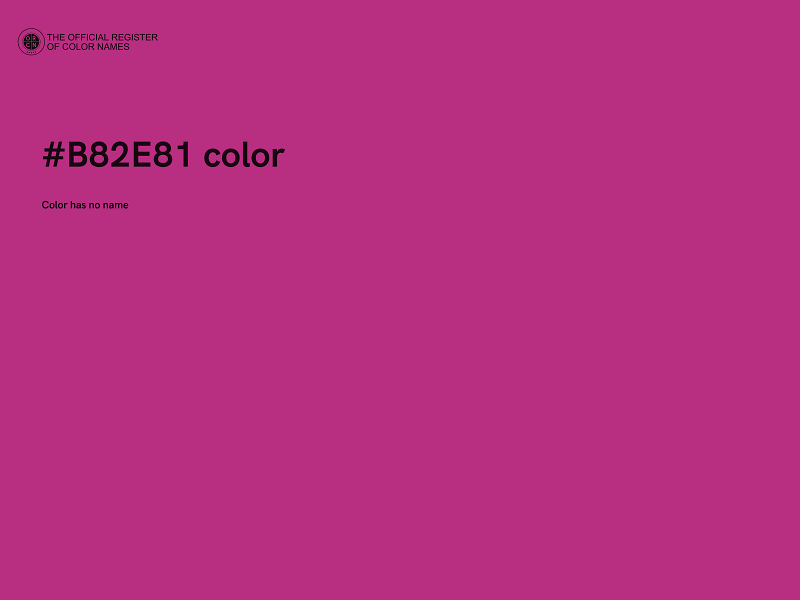 #B82E81 color image