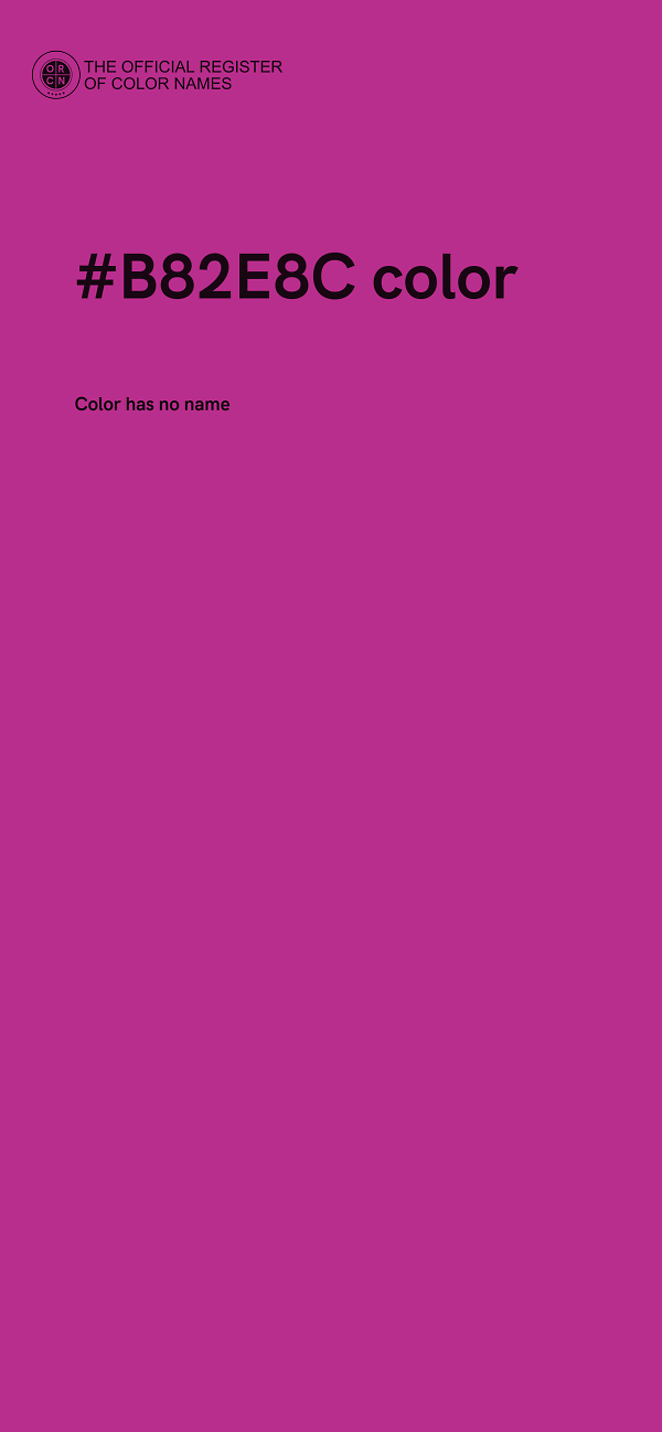#B82E8C color image