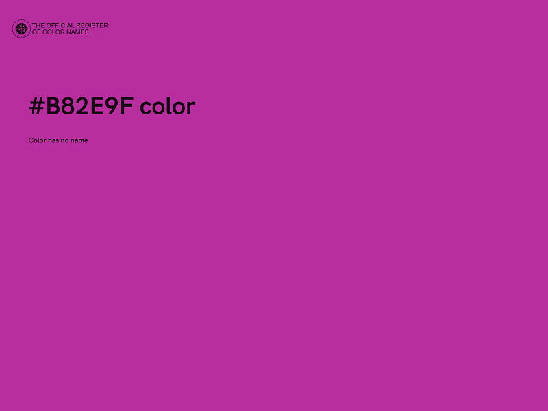 #B82E9F color image