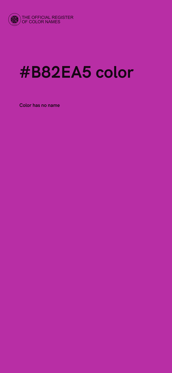 #B82EA5 color image