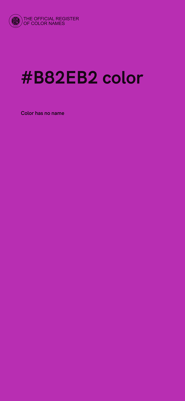 #B82EB2 color image