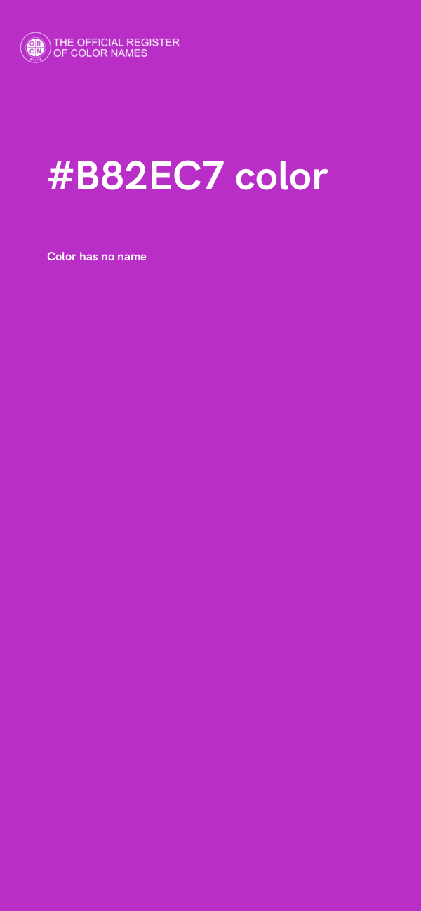 #B82EC7 color image
